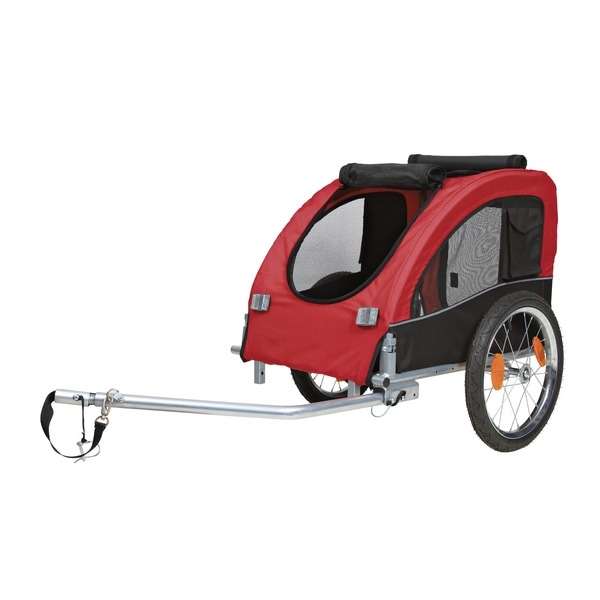 Trixie bicycle trailer - red/black