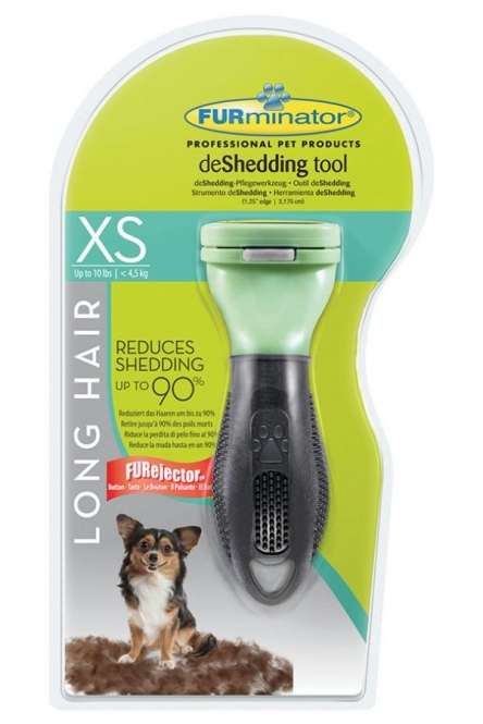Furminator deShedding Tool for long-haired lap dogs