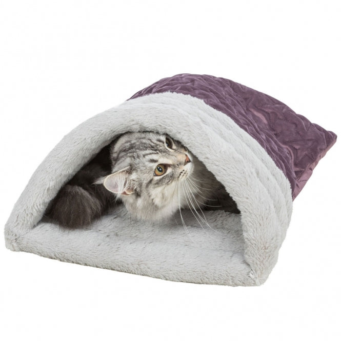 Trixie Estelle cuddly sack - berry/grey