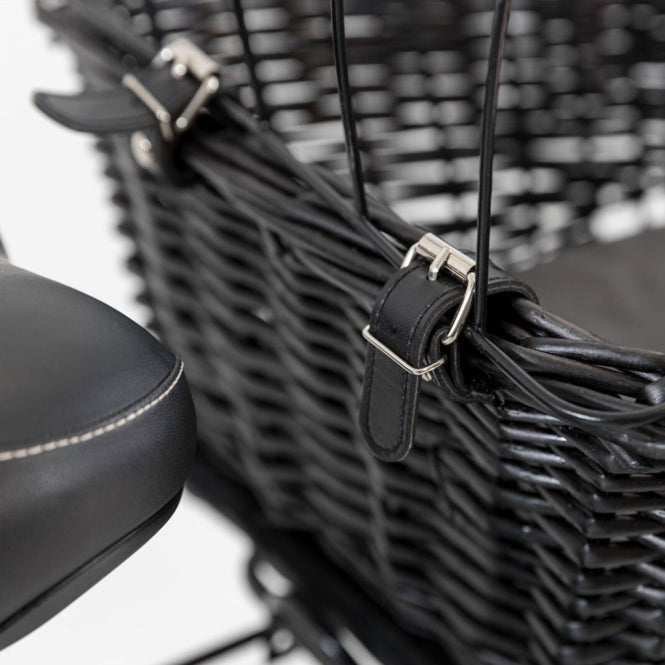 Trixie wicker bicycle basket for luggage rack