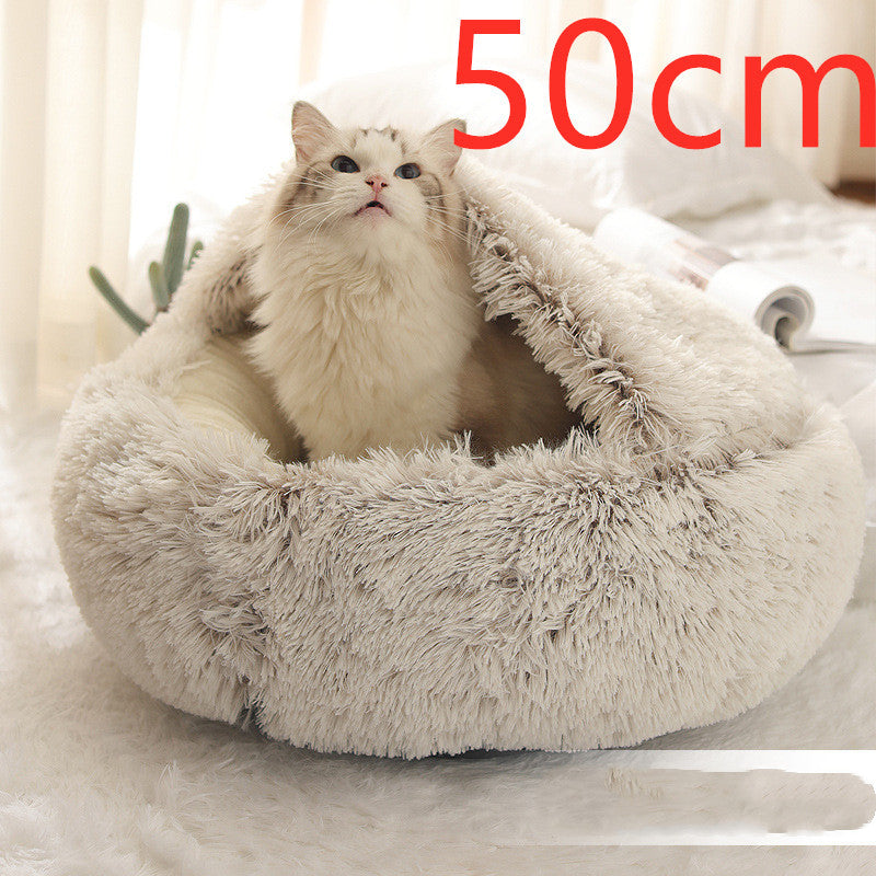 Pet Winter Bed Round Plush Warm