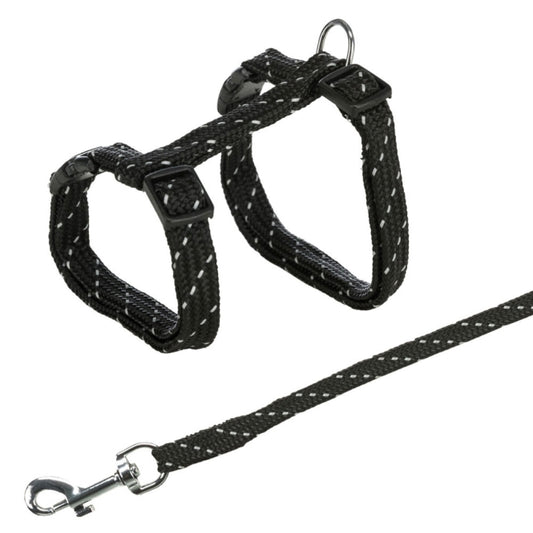 Trixie cat harness with leash, reflective