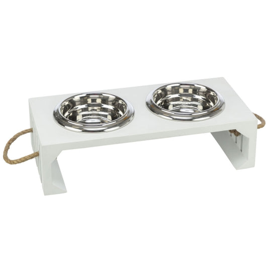 Trixie BE NORDIC Bowl Set, MDF/Stainless Steel