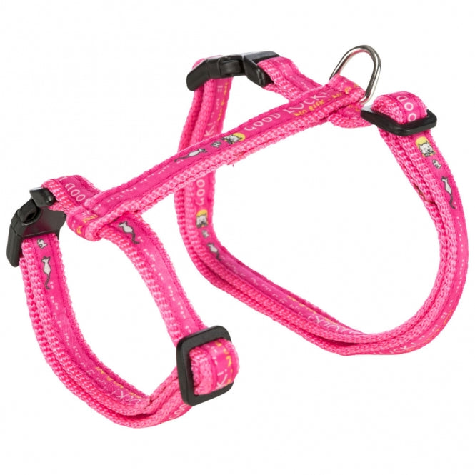 Trixie cat harness XL with leash and motif
