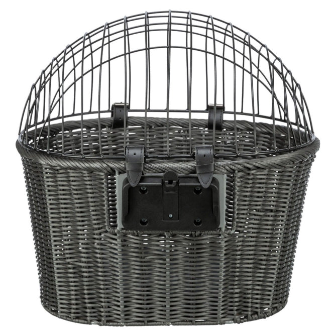 Trixie front bicycle basket made of polyrattan