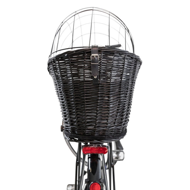 Trixie wicker bicycle basket for luggage rack