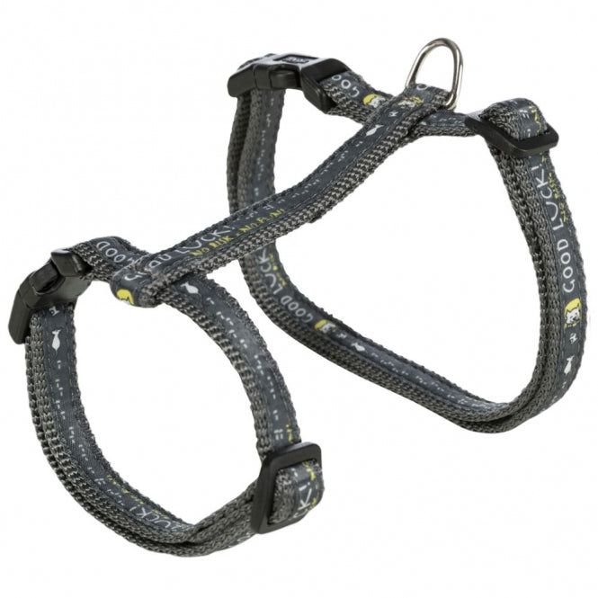 Trixie cat harness XL with leash and motif